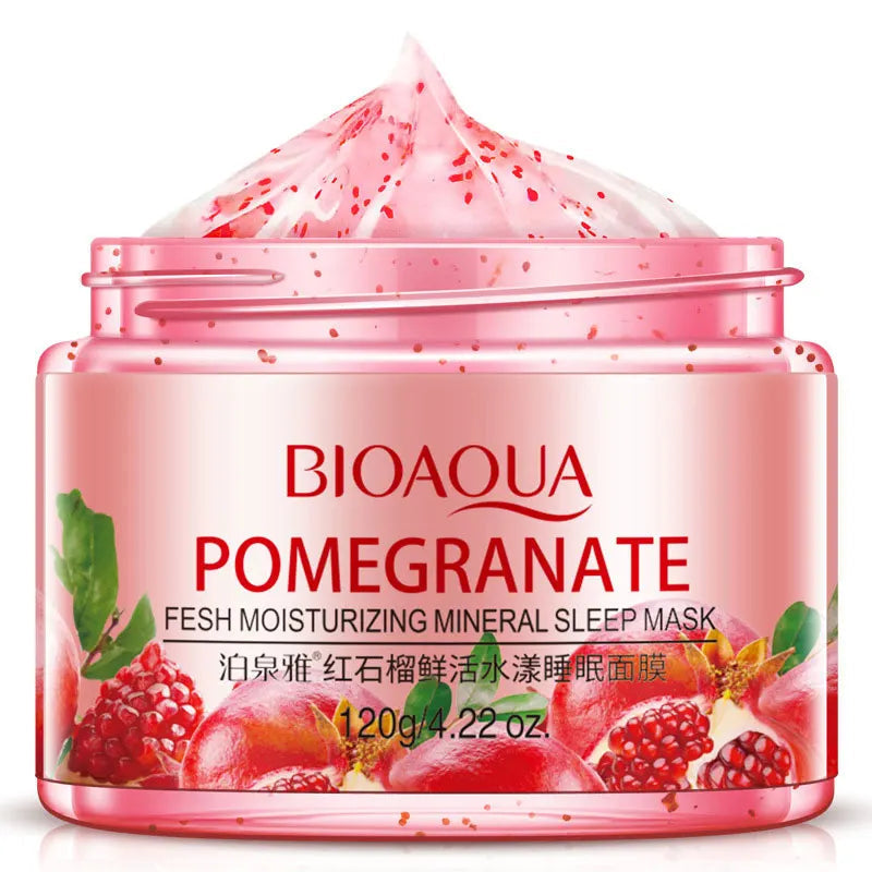 Bioaqua | Pomegranate & Kiwi sleeping mask | Moisturizing, Soothing & Night Repair