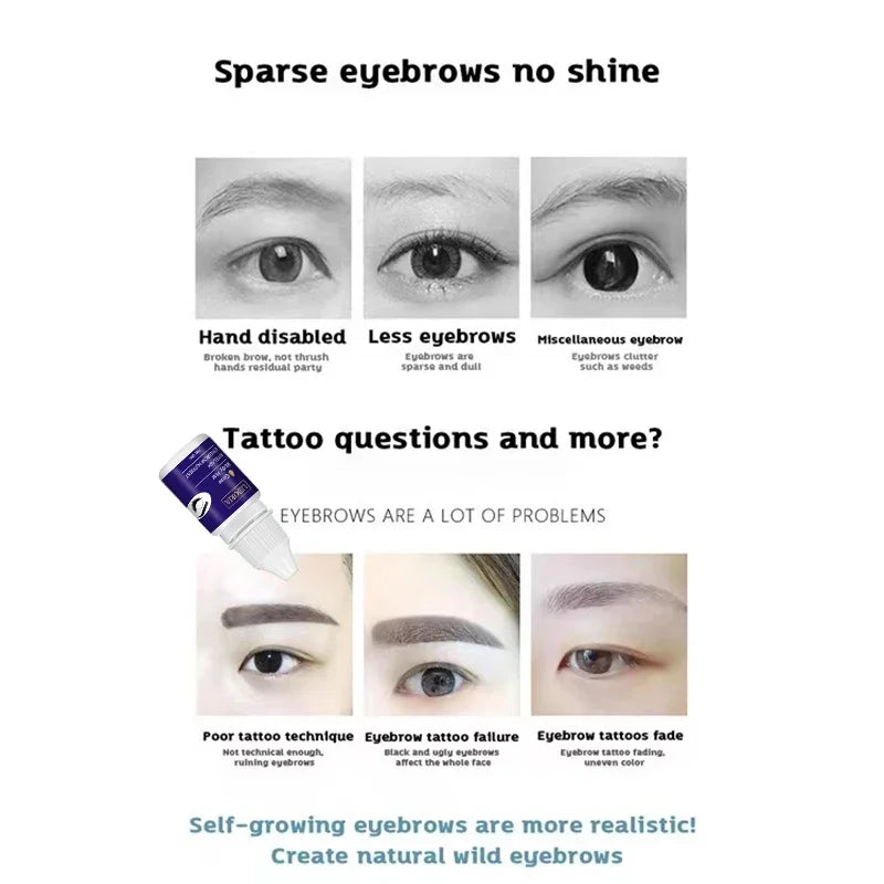 Eyebrow & Eyelash Growth Serum – 10ml Follicle Nourishing, Lash Enhancer, Lengthening & Thickening Treatment