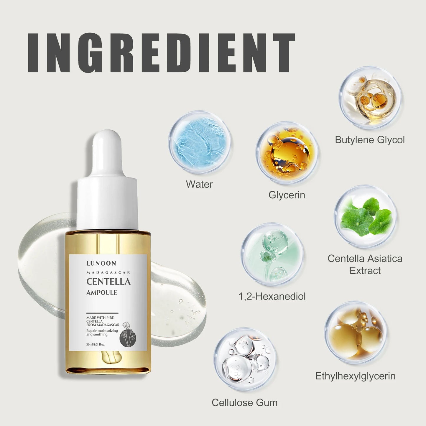 7 Seconds Repair Facial Barrier Serum – 30ml Centella Asiatica Moisturizing & Anti-Aging Ampoule for Soothing and Hydration