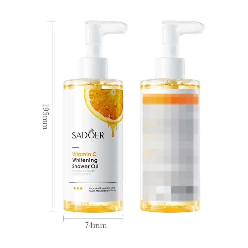 SADOER Vitamin C Whitening Oil Control Bath Oil Refreshing, Moisturizing, Long-lasting Flavor Whitening Body Wash