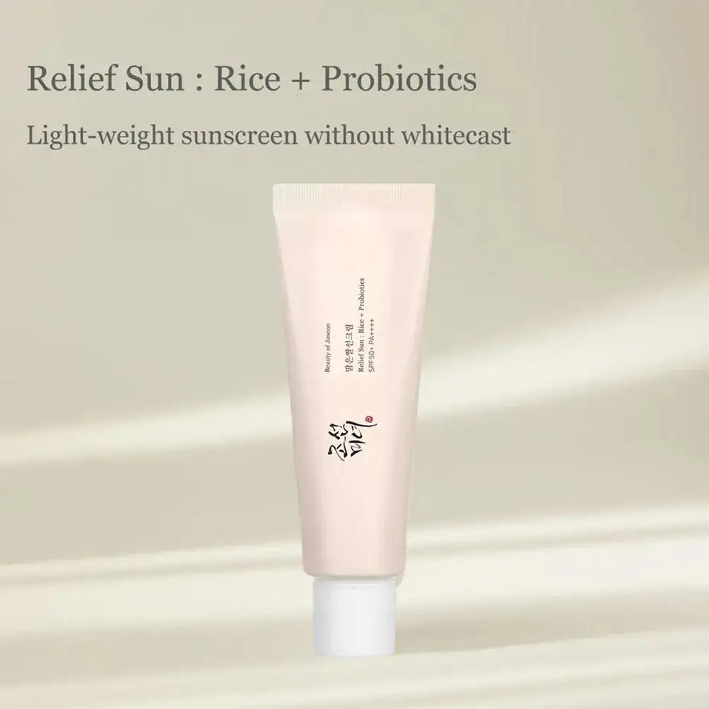 Rice Sunscreen SPF 50 | Lightweight, Non-Greasy & Long-Lasting UV Protection | For Sensitive Skin | 50ml