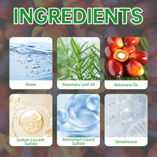 Batana Oil Shampoo – 300ml Nourishing, Damage Repair & Dandruff Control with Rosemary Extract