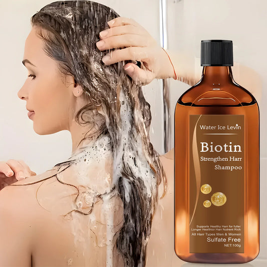 Water Ice Levin Biotin Hair Growth Shampoo – 100g Anti-Hair Loss, Thickening & Scalp Nourishment for Men & Women