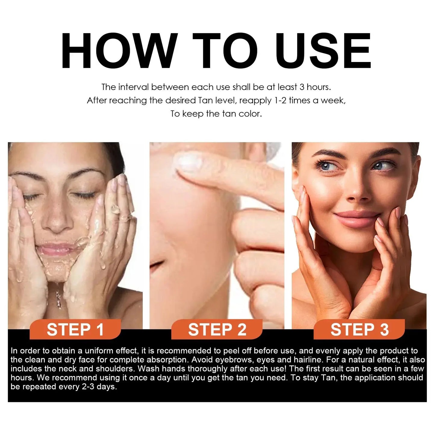 EELHOE Tanning Cream – 50ml / 100ml Natural Self-Tanning Lotion for Face & Body with Long-Lasting Bronze Glow