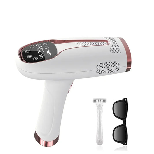 Permanent IPL Laser Hair Remover | Vibration Shaver | Facial & Body Use for Men & Women