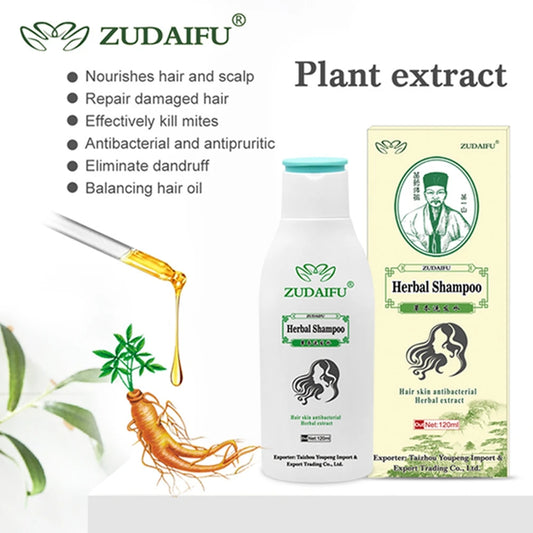 Zudaifu Herbal Therapeutic Shampoo – 120ml Anti-Dandruff, Anti-Itch & Scalp Relief Hair Care