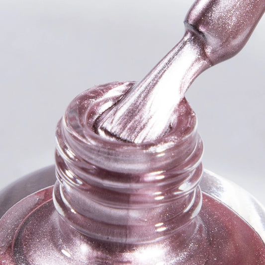 Tinovo Uno Nail Polish Metallic Rose Gold Nail Strengthener Fast Drying Mirror Normal Nails Lacquer Varnish for Manicure Nailart