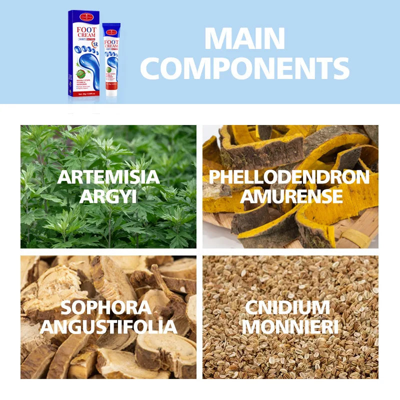 Foot Fungus Removal Cream – 20g Anti-Itching & Repair Ointment for Cracked Feet, Sweat & Beriberi