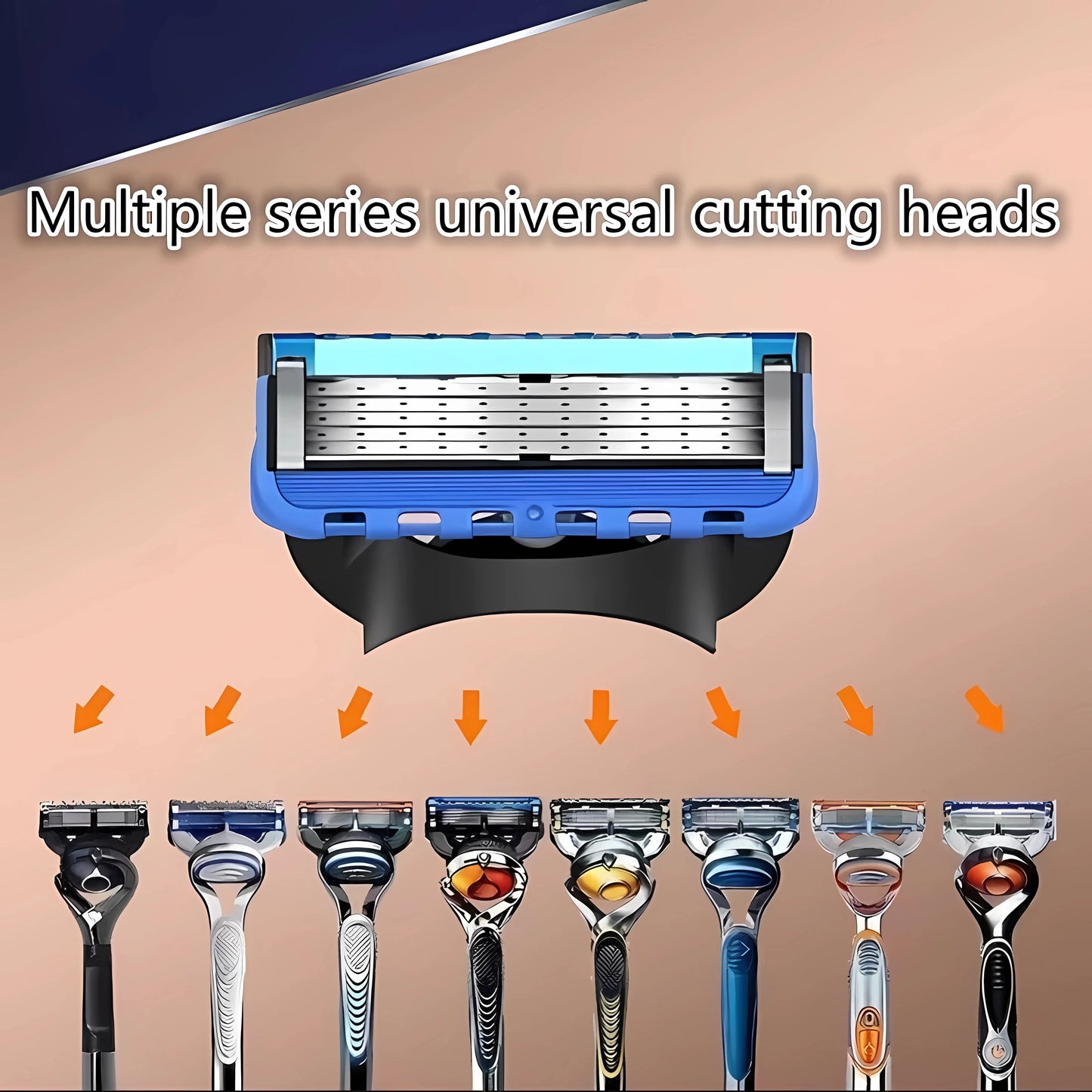Razor Shaver for Men, Premium Shaving Shaver, 5-Layer Razor Face Beard Hair Comes with Replaceable Blades, 5-Layer Refills