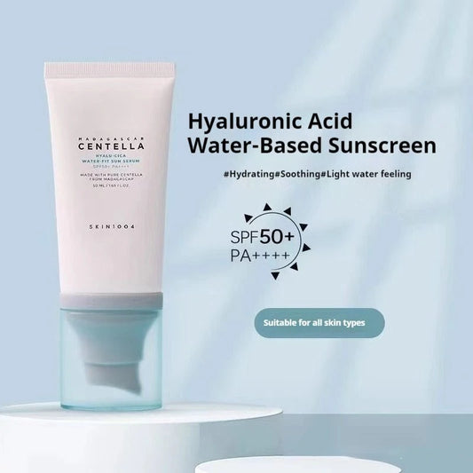 SANENDI Hyalu-Cica Water-Based Sunscreen SPF 50+ PA++++ – 50ml Moisturizing, Light & Nourishing Facial Serum with Centella Asiatica