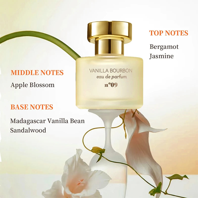 50ml Vanilla Bourbon Eau De Parfum Long-lasting Fragrance Goddess Charm Romantic Pheromone New Perfume Vanilla Dating Body Spray