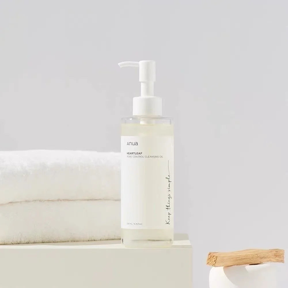 Anua Heartleaf 77% Skincare Set | Pore Control Cleansing Oil & Deep Cleansing Foam with Quercetinol | Moisturizing & Oil Control