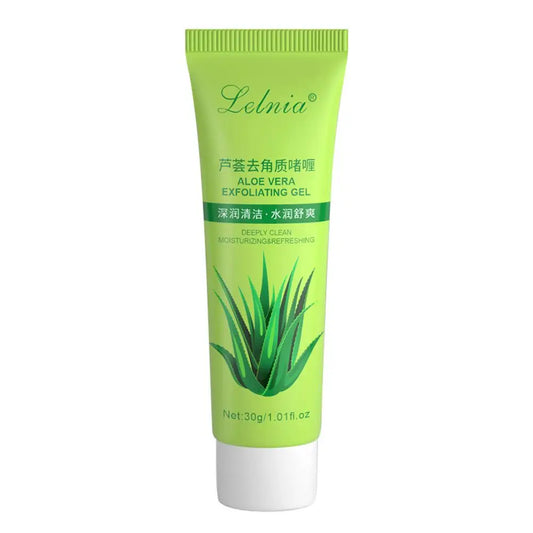 Aloe Vera Facial Exfoliating Gel – 30g / 100g Deep Cleansing Scrub for Blackhead Removal & Pore Tightening