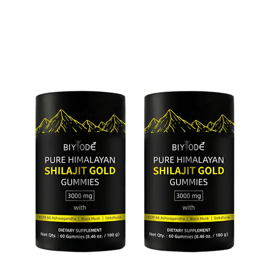 Shilajit Gold Gummies for Men | Energy, Muscle & Immunity Support | 60 Gummies