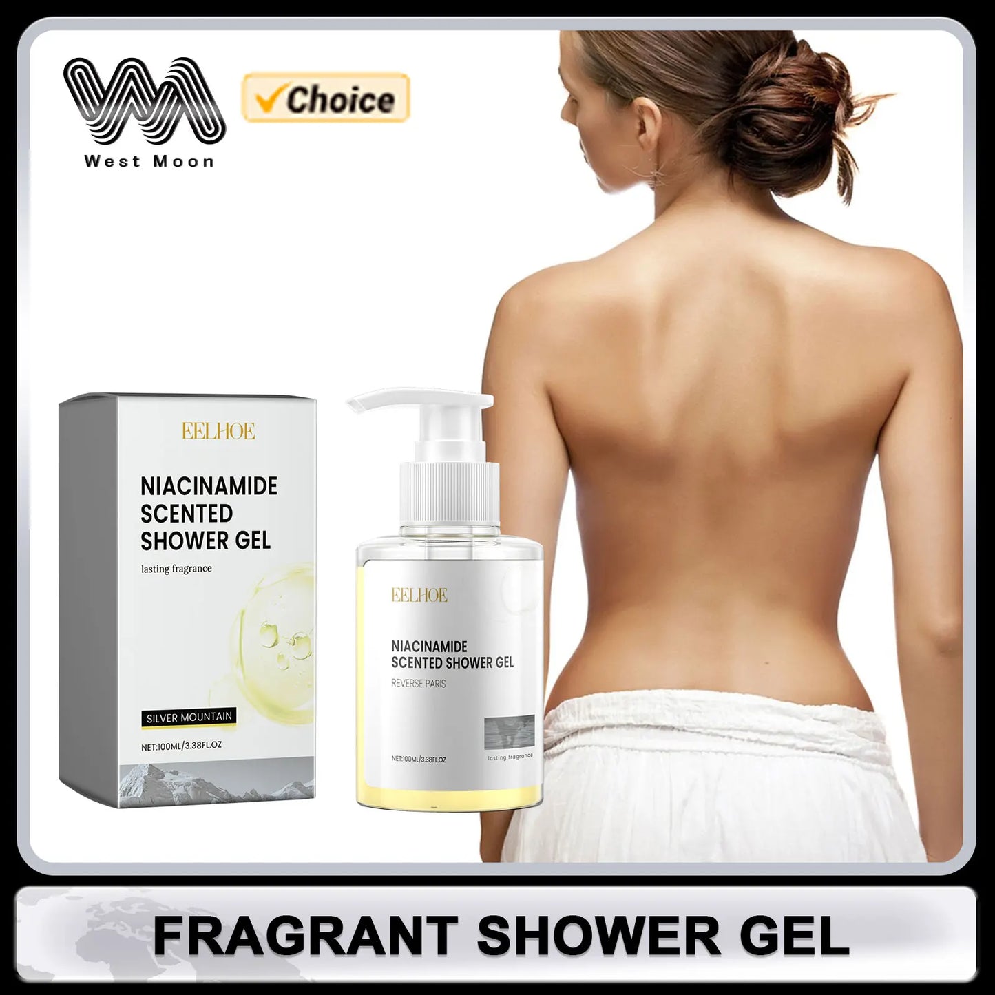 Body Cleaning Gel Dryness Improving Roughness Shrink Pores Oil Control Moisturizing Skin Brighten Exfoliator Skin Care Body Wash