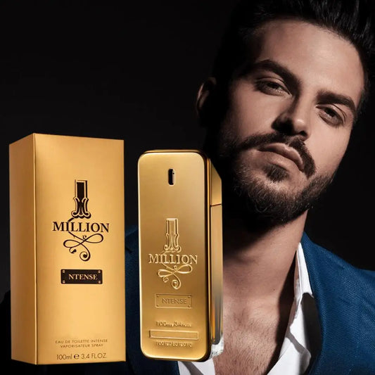 Golden Million Gold Brick Extrait - Men's Long-Lasting Woody Perfume Man Deep Aroma Male Fragrance Dupes