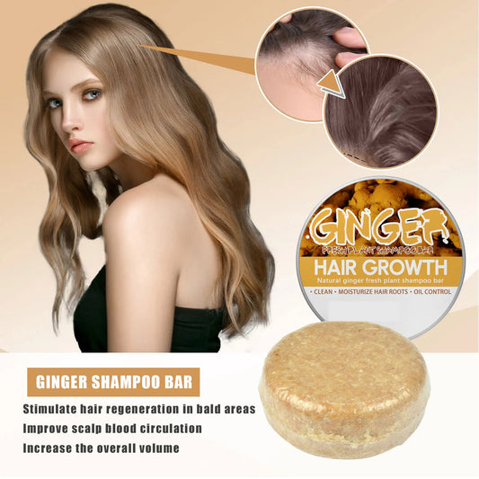 EELHOE Ginger Shampoo Soap – 60g Gentle Hair Care, Hair Loss Reduction & Scalp Nourishment