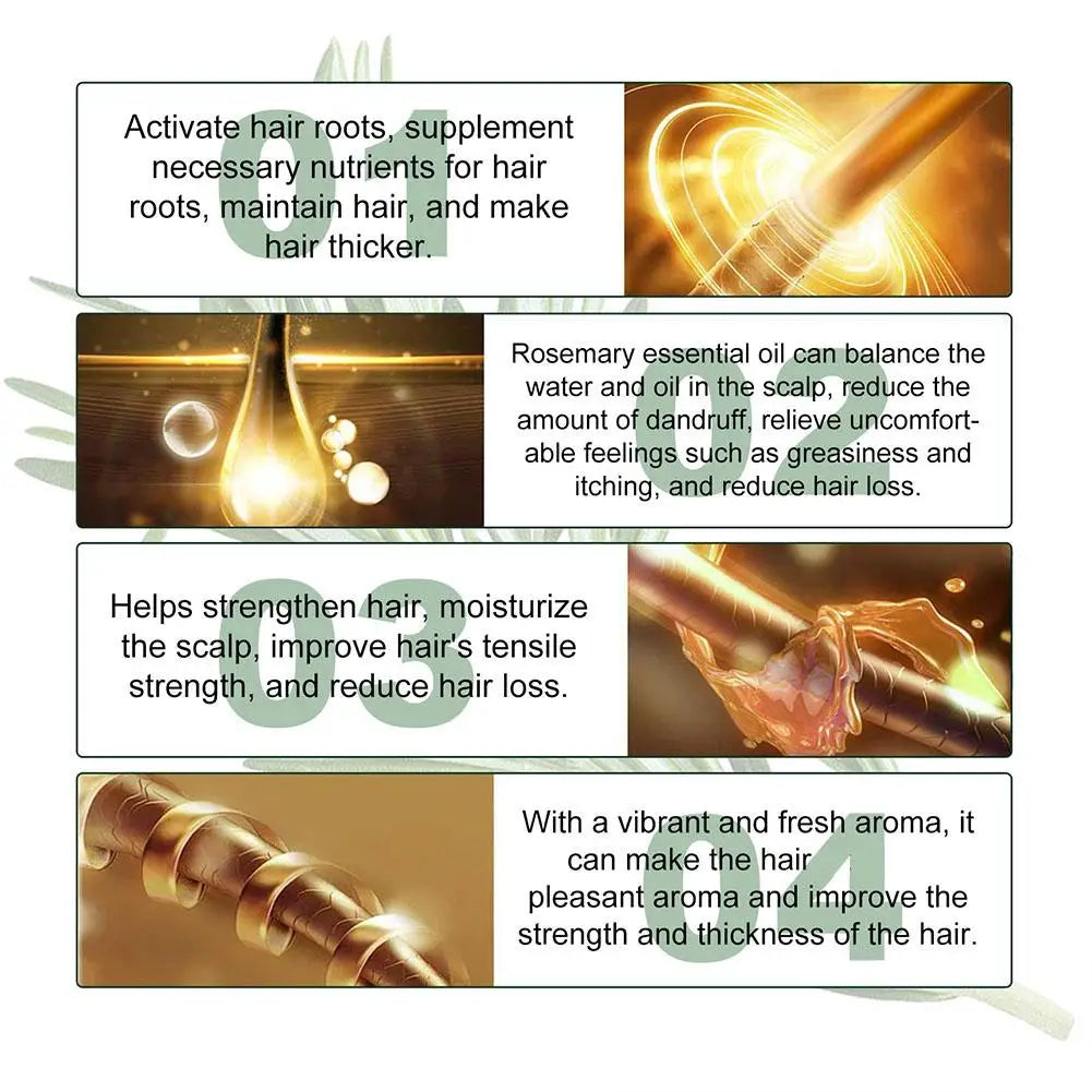 Rosemary Water Hair Essence – 30ml Daily Strengthening Mist for Hair Growth & Scalp Care