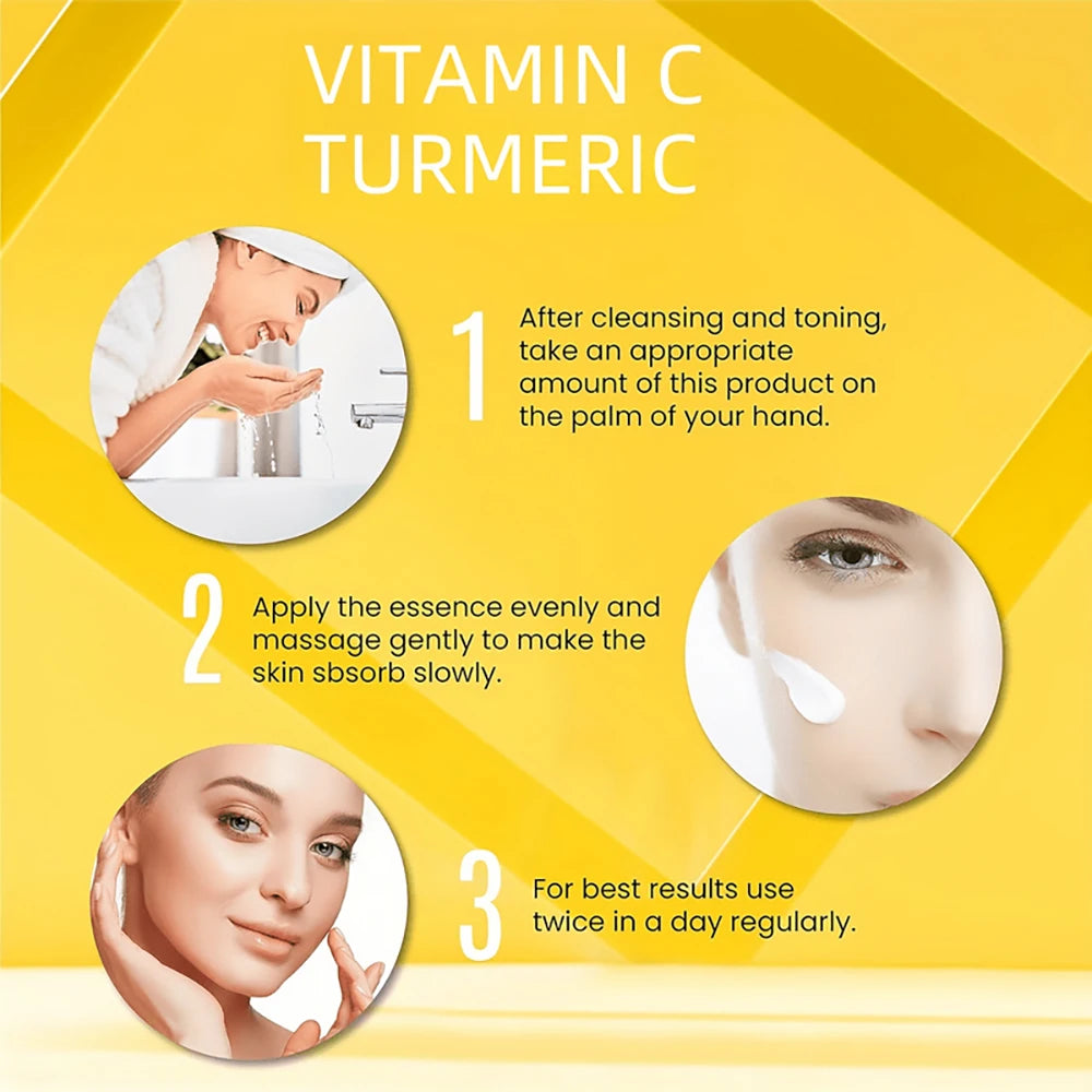 LGRAMÉR Naturals Turmeric & Vitamin C Face Cream | Retinol & 5% Hyaluronic Acid | Firming, Lifting, Moisturizing & Whitening Skincare | 70g