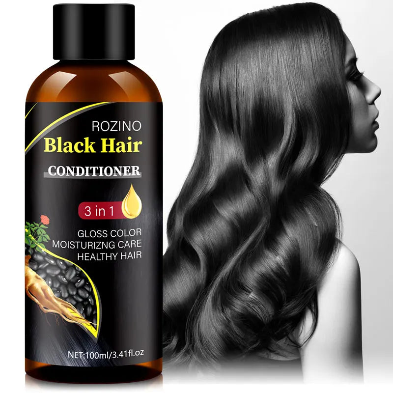 3 IN 1 Black Hair Conditioner, Which Can Fix Hair, Make Hair Smooth, Dry And Coarse, Smooth Bifurcated, Healthy And Bea