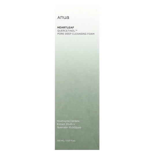 Anua | Heartleaf & Quercetin Cleansing Foam | Deep Pore Cleansing & Skin Soothing