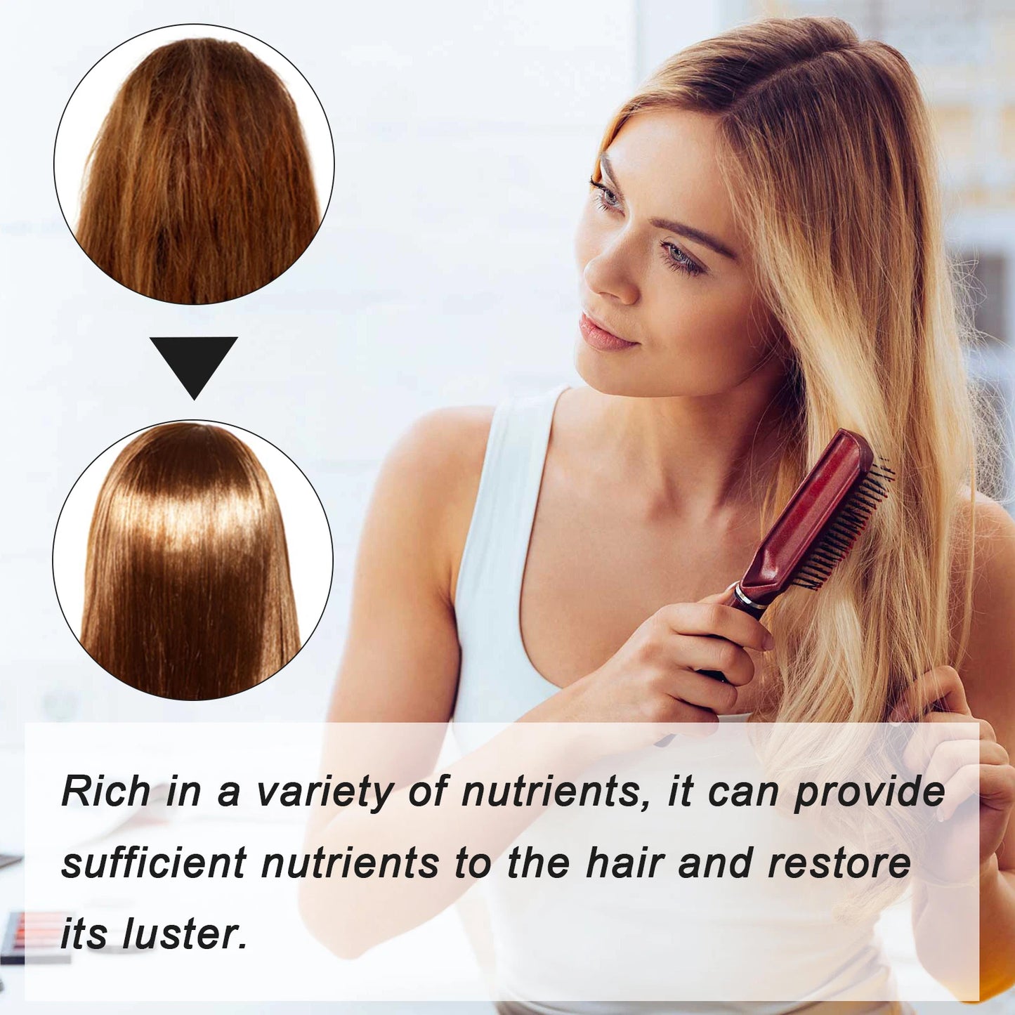 120g Batana Hair Cream Nourishes and Repairs Dry and Frizzy Hair, Softens and Cares for Hair with a Hair Mask