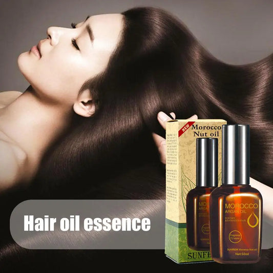 EELHOE Moroccan Argan Hair Oil – 50ml Multi-functional Herbal Serum for Dry & Damaged Hair