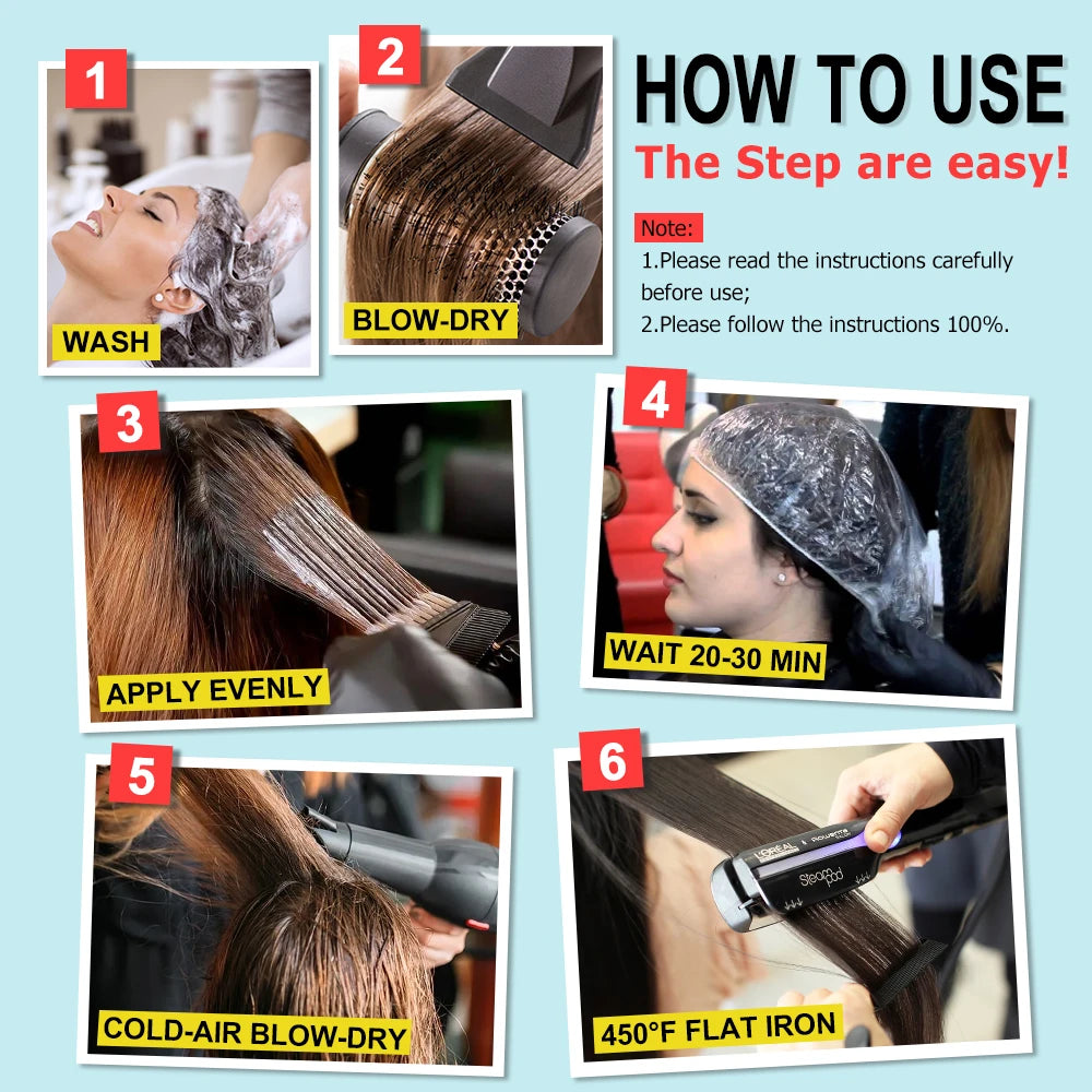 PURC Lavender Brazilian Keratin Treatment – 1000ml 12% Keratin Straightening Cream for Curly & Damaged Hair