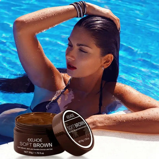EELHOE Tanning Accelerator Cream – 50g Intensive Brown Tan-Boosting Gel for Long-Lasting Sunless Glow & Skin Nourishment