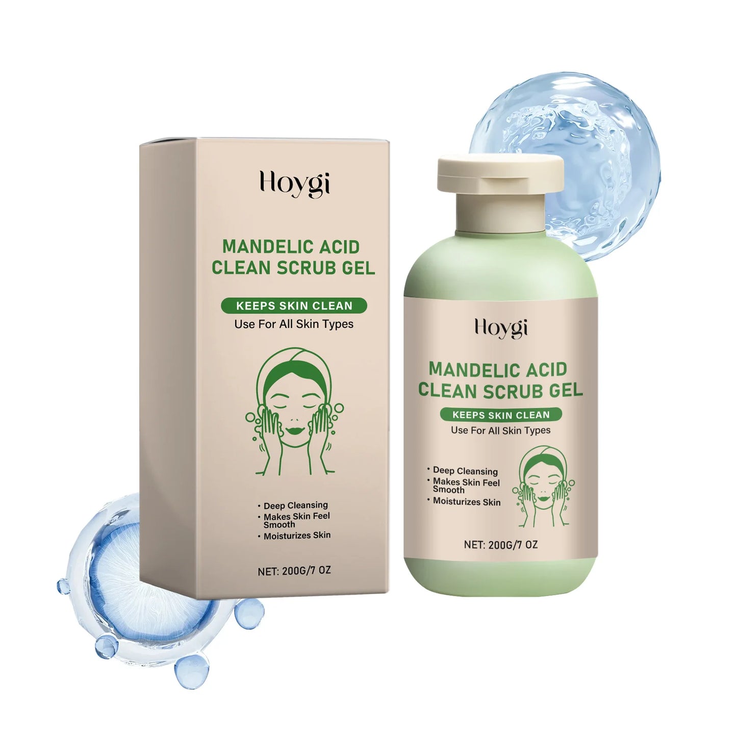 200g Exfoliating Gel Body Scruber Gentle Physical Deep Cleansing Exfoliation Moisturizing for Woman Getting Smoother Skin