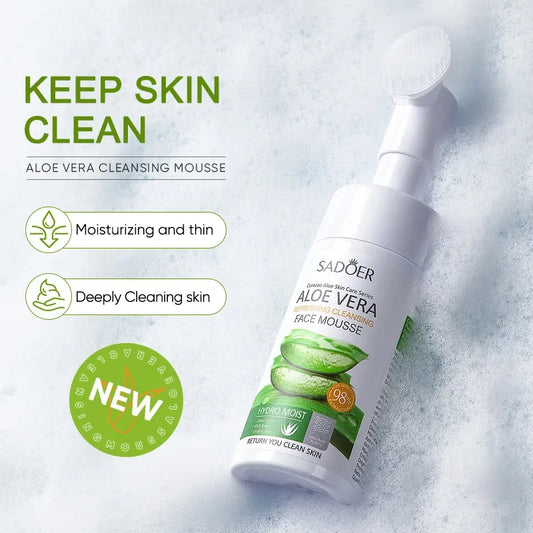 SADOER | Curacao Aloe Vera Face Mousse | Hydrating, Soothing & Skin Refreshing