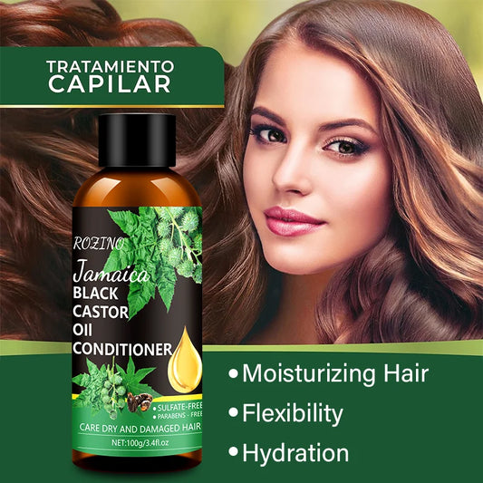 ROZINO Jamaica Black Castor Conditioner – 100g Moisturizing Treatment for Dry & Damaged Hair