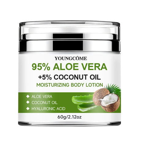 Youngcome | 95% Aloe Vera & 5% Coconut Oil body lotion | Moisturizing & Hydrating