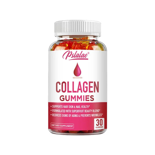 Pslalae | Collagen Gummies with Superfruit Blend | Hair, Skin, Joints, Digestion & Immune Support | 60 Gummies
