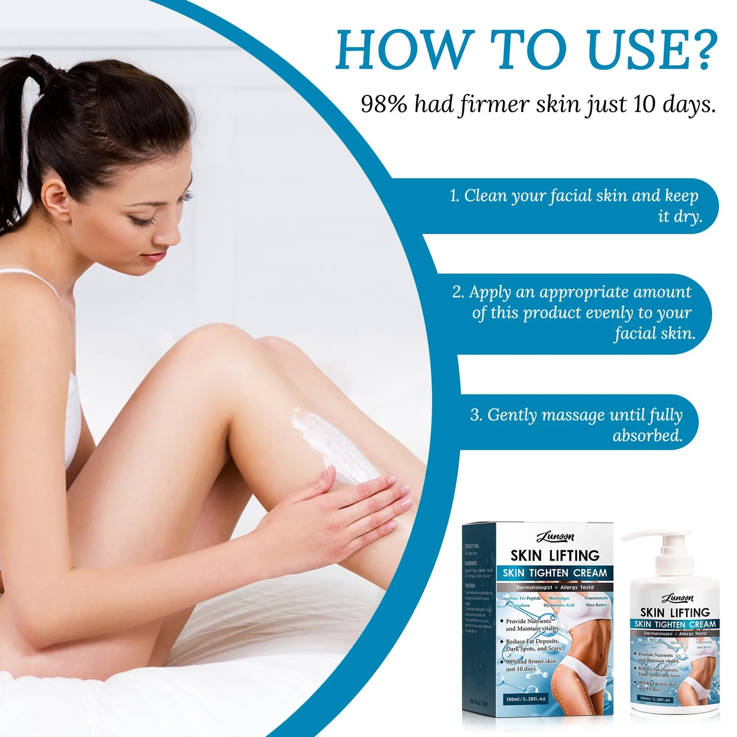 Tightening Body Lotion Cream Lifting Firming Skin Anti Dryness Brightening Collagen Improve Sagging Reduce Knee Thigh Melanin