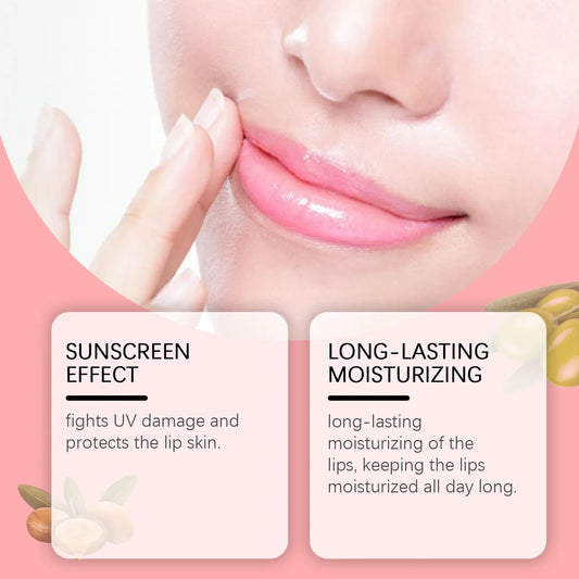 Long Lasting Protective lip balm Hyaluronic acid moisturizes protects nourishes softens improves dryness and cares for lip skin