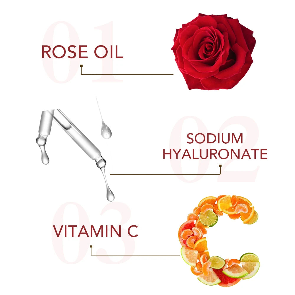 Ailke | Rosewater & Vitamin C Toner & Serum Duo | Brightening, Pore Care & Oil Control