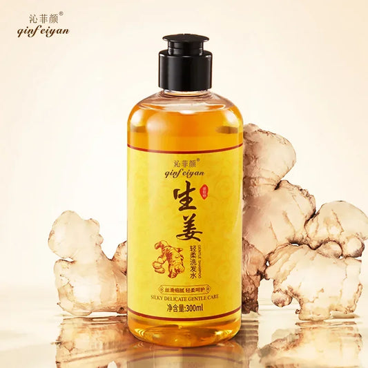 Ginfeiyan Ginger Hair Growth Shampoo – 300ml Anti-Hair Loss, Thickening & Scalp Repair Formula