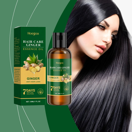 HOEGOA Ginger Hair Growth Shampoo – 30ml Anti-Hair Loss, Oil Control & Scalp Repair