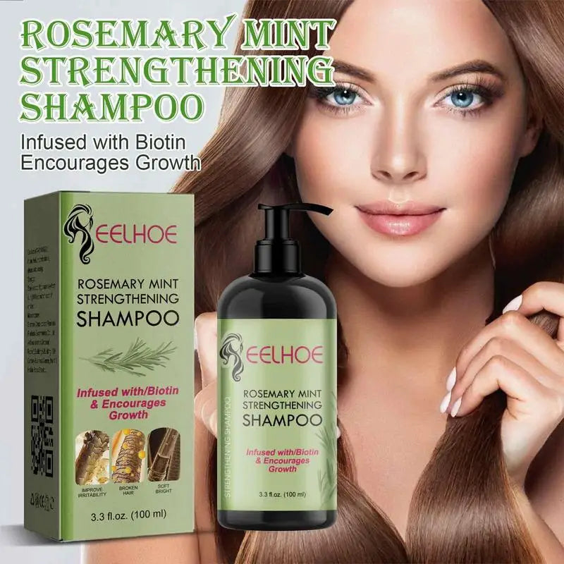 EELHOE Rosemary Mint Strengthening Shampoo – 100ml Hair Growth, Anti-Hair Loss & Scalp Repair