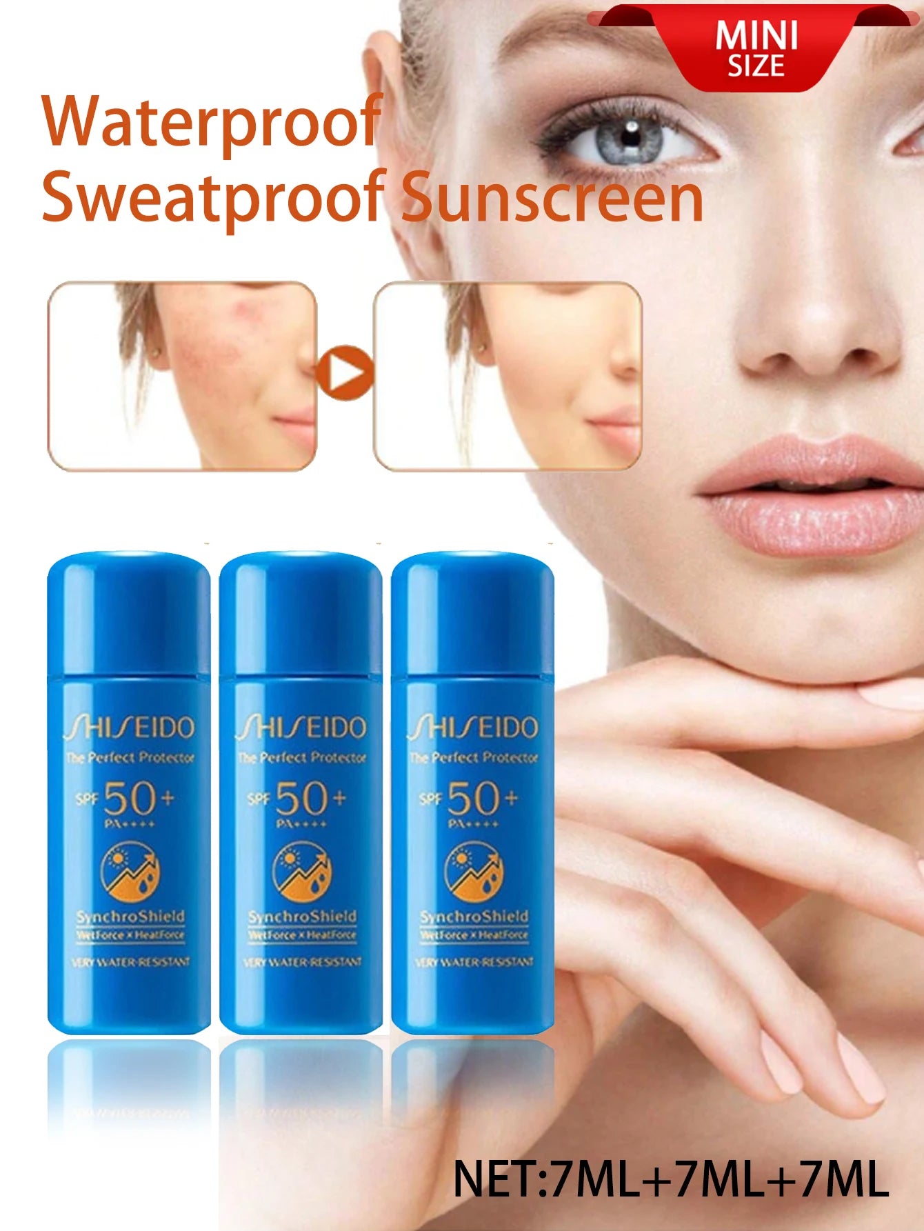 Shiseido Sunscreen – SPF 50+ | The Perfect Protector, 7ml