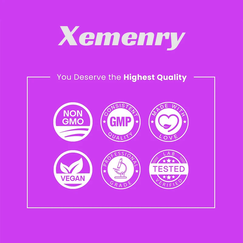 Xemenry | Premium Biotin Gummies | Healthy Hair, Skin & Nails | 60 Vegan Gummies