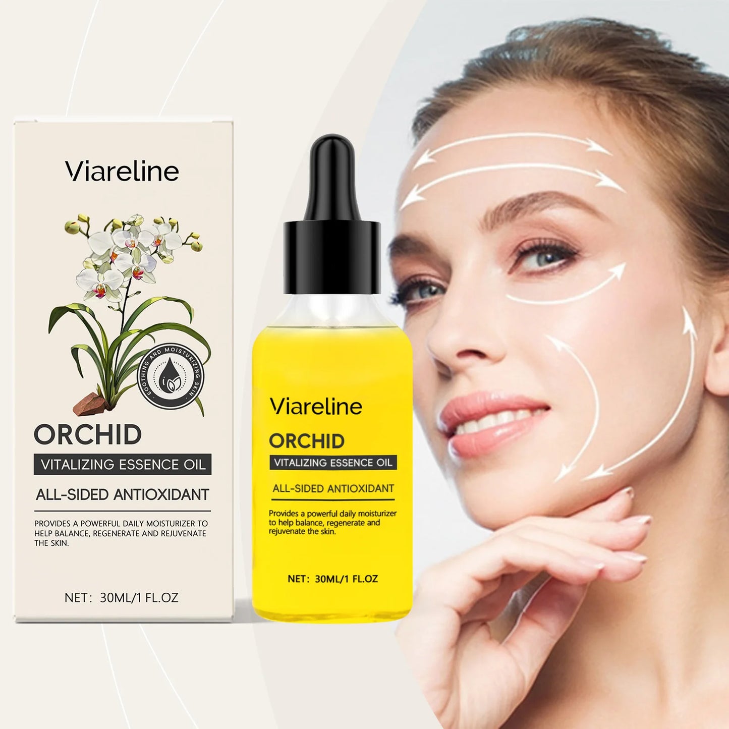 Viareline | Orchid Extract | Moisturizing & Antioxidant Essence Oil