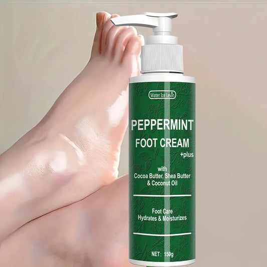 Water Ice Levin Peppermint Foot Cream – 150g Moisturizing & Hydrating Cream with Shea Butter & Coconut Oil
