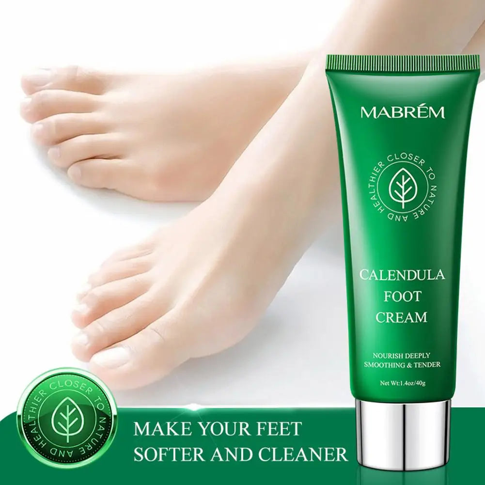 Mabrém Calendula Foot Cream – 40g Moisturizing & Repair Cream for Cracked Heels and Dry Feet