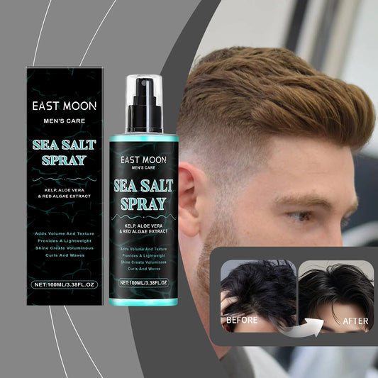 East Moon Sea Salt Hair Styling Spray – 100ml Volumizing Mist for Fluffy, Non-Greasy Hold & Nourishment