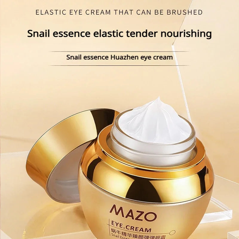 MAZO | Snail Essence Eye Cream | Anti-Aging, Anti-Wrinkle, Firming, Moisturizing, Brightening, Lifting, Repair, Instant Effect, Nourishing & Rejuvenating