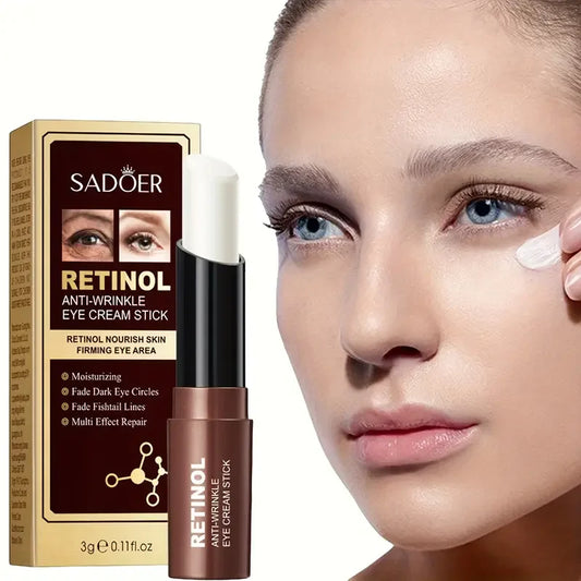 SADOER | Retinol Eye Cream Stick | Dark Circle Removal, Moisturizing, Firming, Brightening | Eye Skin Care Products