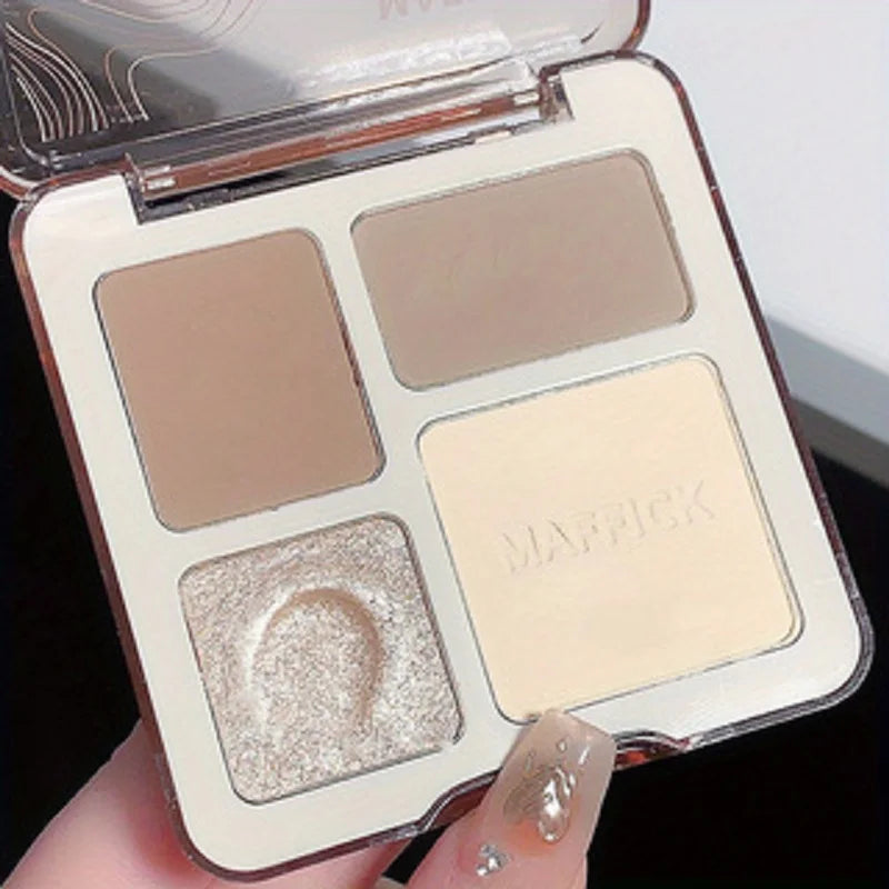 Natural Stereoscopic Face Powder Palette Matte Bronzer Contour Shading Multifunctional Highlighter Cosmetic Blush gift