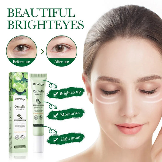 BIOAQUA Centella Asiatica Eye Cream – 20g Nourishing, Repairing, Hydrating & Firming Treatment for Dark Circles and Fine Lines